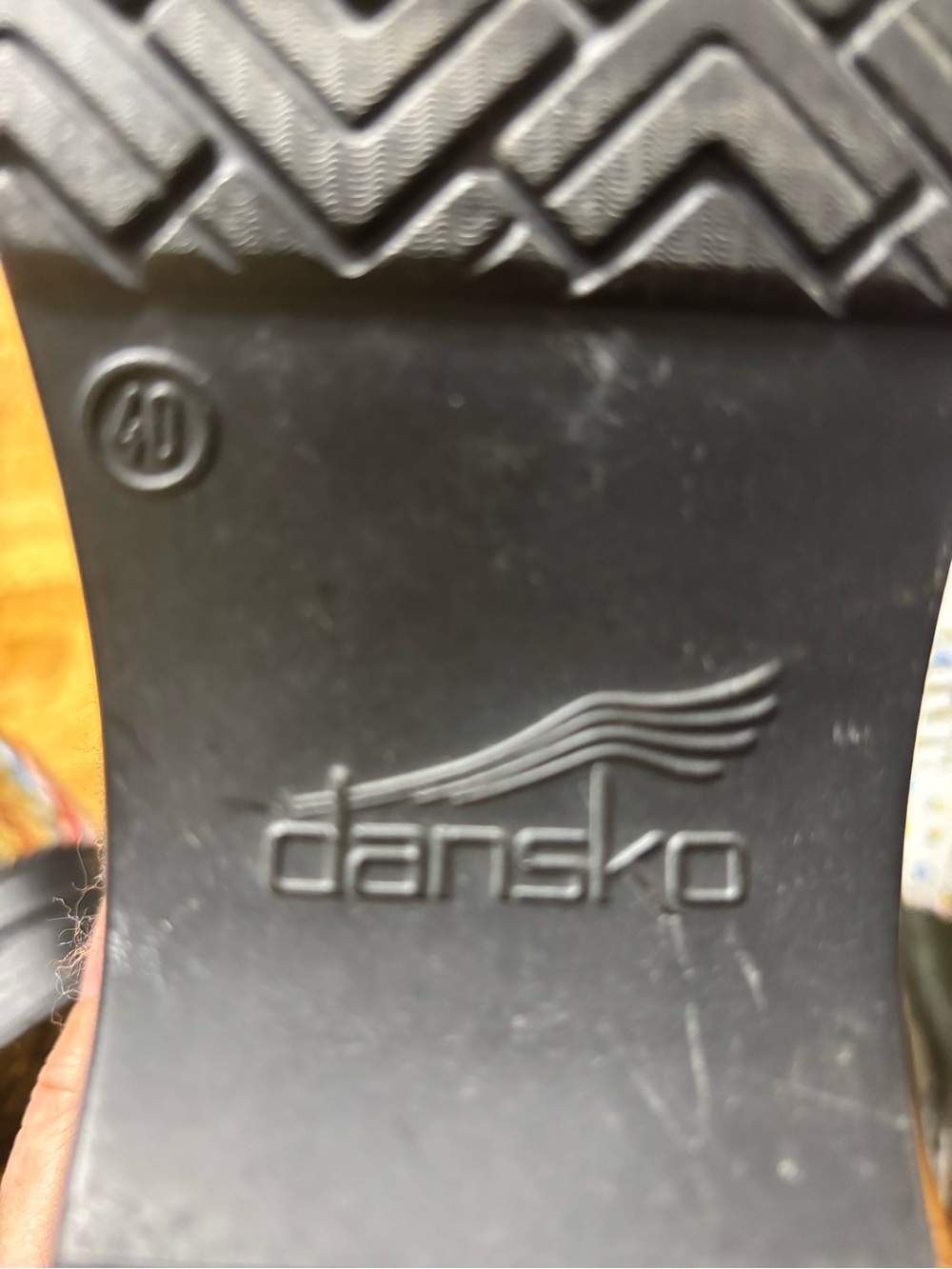 Dansko Professional-Style Multicolor Wool Clogs - Picture 3 of 7